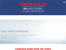 Tablet Screenshot of cameron-robb.co.uk